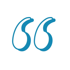 Blue Quotation Marks